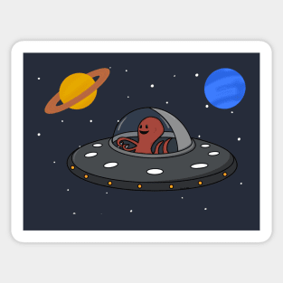 Space Octopus Sticker